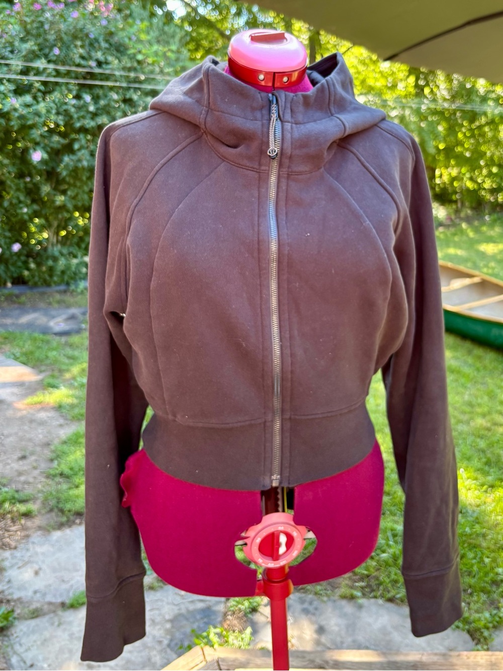 Lululemon Cropped Scuba Full-Zip Hoodie